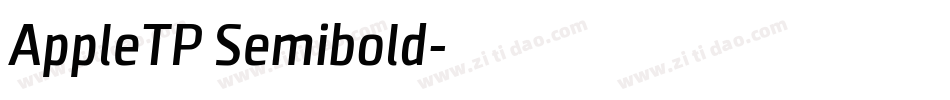 AppleTP Semibold字体转换